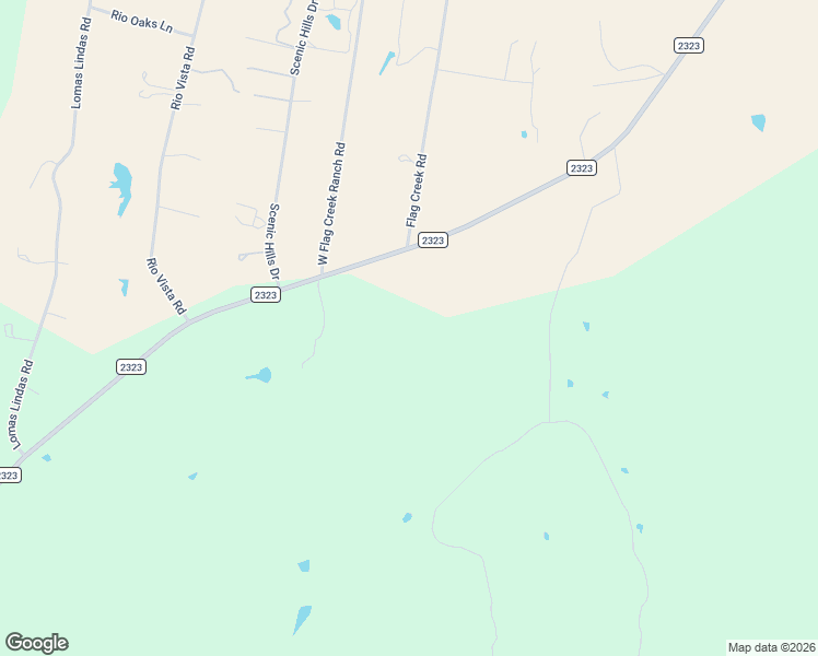 map of restaurants, bars, coffee shops, grocery stores, and more near 2300 Ranch Road 2323 in Llano