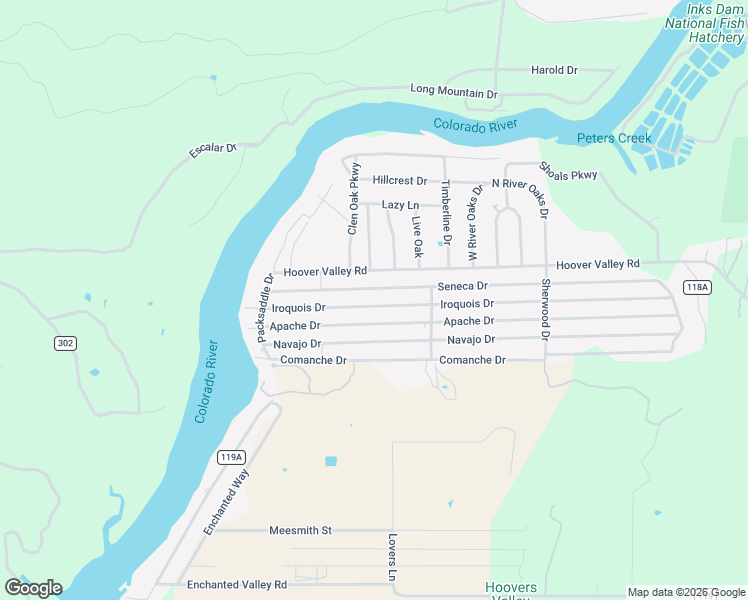 map of restaurants, bars, coffee shops, grocery stores, and more near 837 Seneca Drive in Burnet