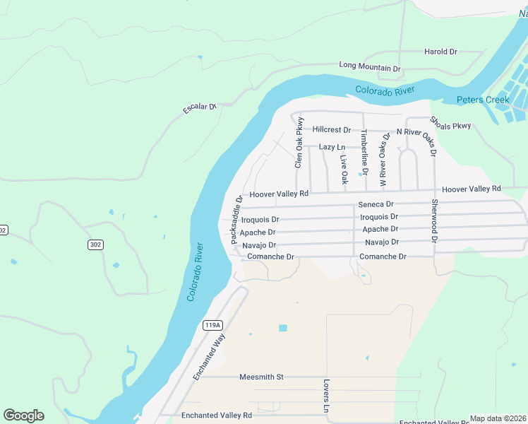 map of restaurants, bars, coffee shops, grocery stores, and more near 1107 Seneca Drive in Burnet