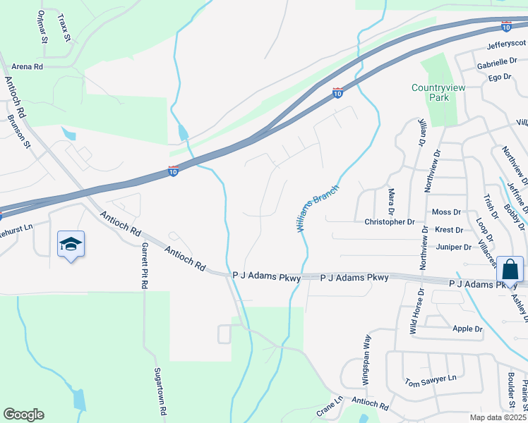 map of restaurants, bars, coffee shops, grocery stores, and more near 301 Scotch Pine Lane in Crestview
