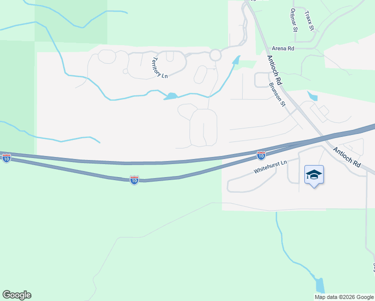 map of restaurants, bars, coffee shops, grocery stores, and more near 106 Traverse Lane in Crestview
