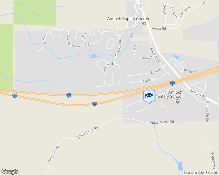 map of restaurants, bars, coffee shops, grocery stores, and more near 642 Red Fern Road in Crestview