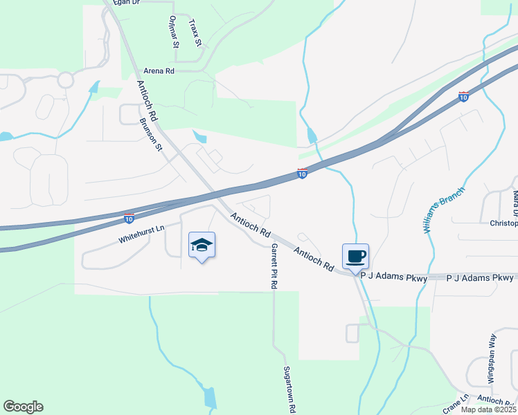 map of restaurants, bars, coffee shops, grocery stores, and more near 242 Addison Place in Crestview