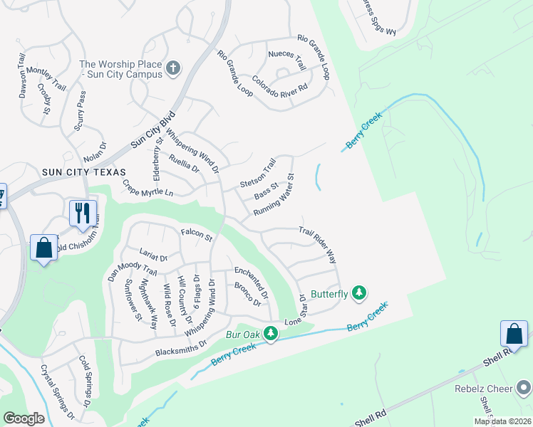 map of restaurants, bars, coffee shops, grocery stores, and more near 103 Running Water Street in Georgetown