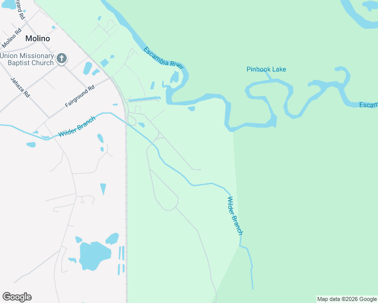 map of restaurants, bars, coffee shops, grocery stores, and more near 6542-6598 River Bend Road in Molino