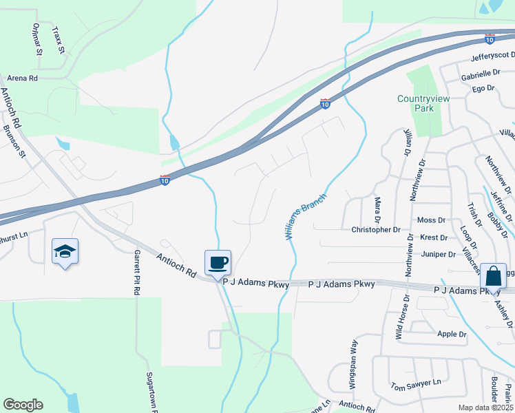 map of restaurants, bars, coffee shops, grocery stores, and more near 134 Crab Apple Avenue in Crestview
