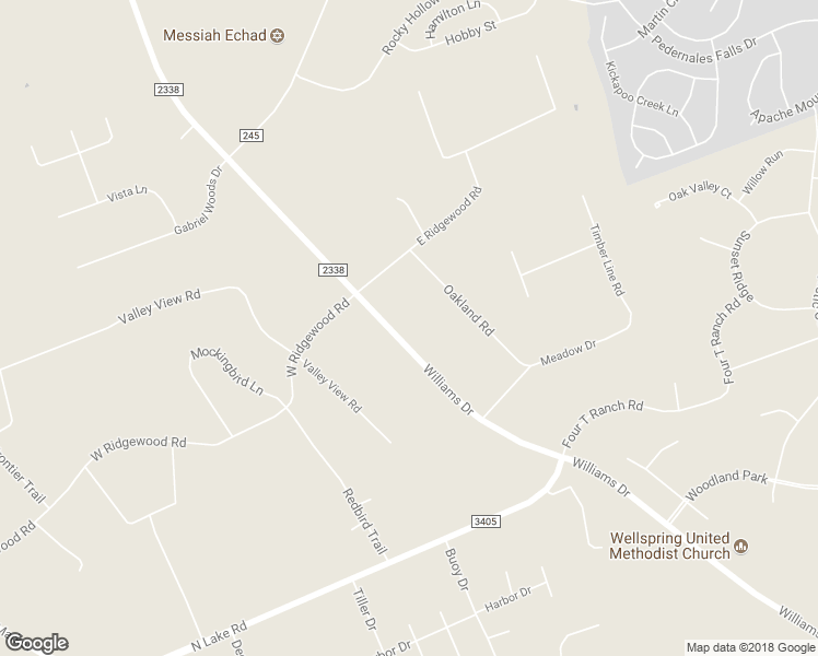 map of restaurants, bars, coffee shops, grocery stores, and more near 7060 Ranch Road 2338 in Georgetown