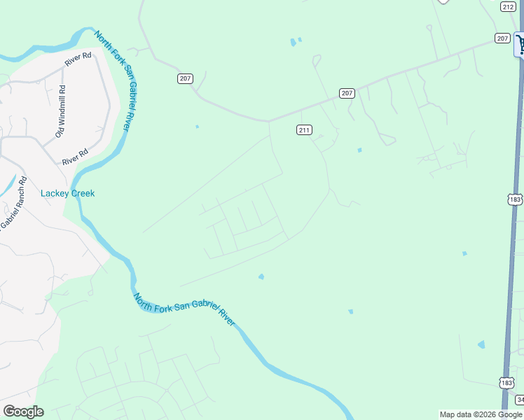 map of restaurants, bars, coffee shops, grocery stores, and more near 142-198 Co Road 211 in Liberty Hill