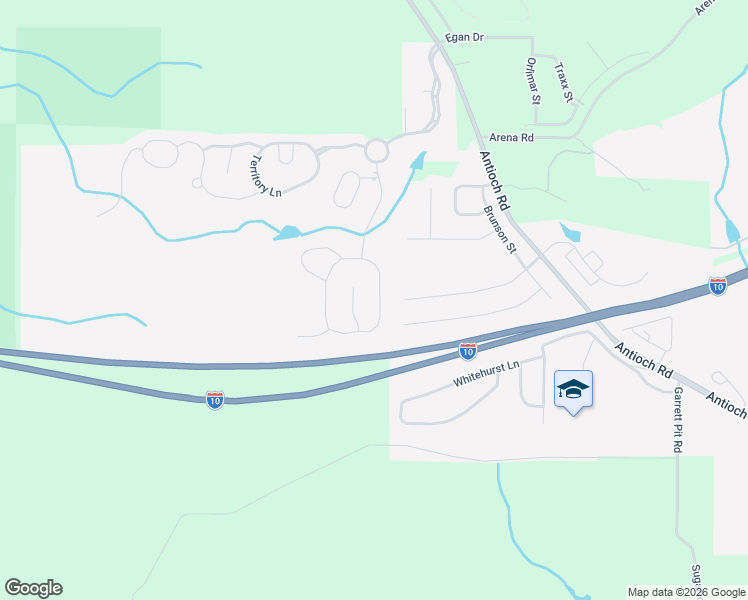 map of restaurants, bars, coffee shops, grocery stores, and more near 619 Red Fern Road in Crestview