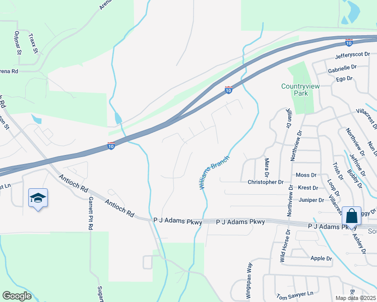 map of restaurants, bars, coffee shops, grocery stores, and more near 319 Scotch Pine Lane in Crestview