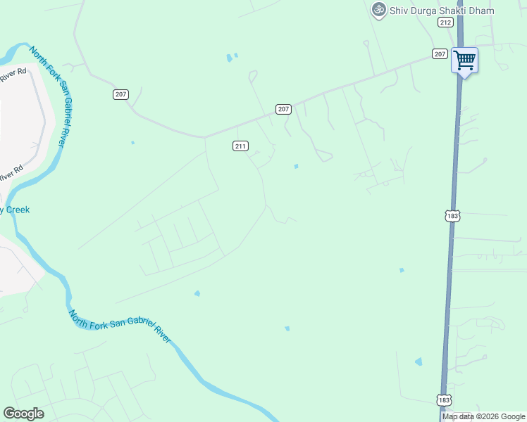map of restaurants, bars, coffee shops, grocery stores, and more near 142 County Road 211 in Liberty Hill