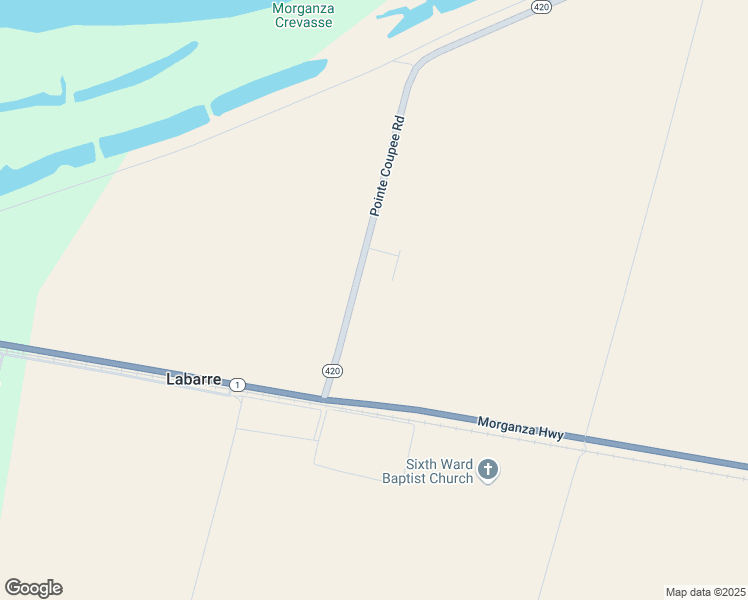 map of restaurants, bars, coffee shops, grocery stores, and more near 8434 Pointe Coupee Road in New Roads