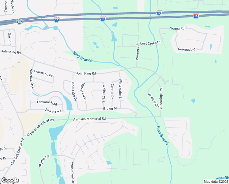 map of restaurants, bars, coffee shops, grocery stores, and more near 4719 Connor Drive in Crestview