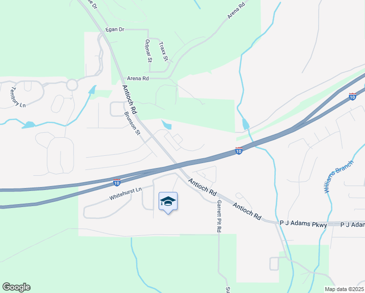 map of restaurants, bars, coffee shops, grocery stores, and more near 100 Bel Aire Drive in Crestview