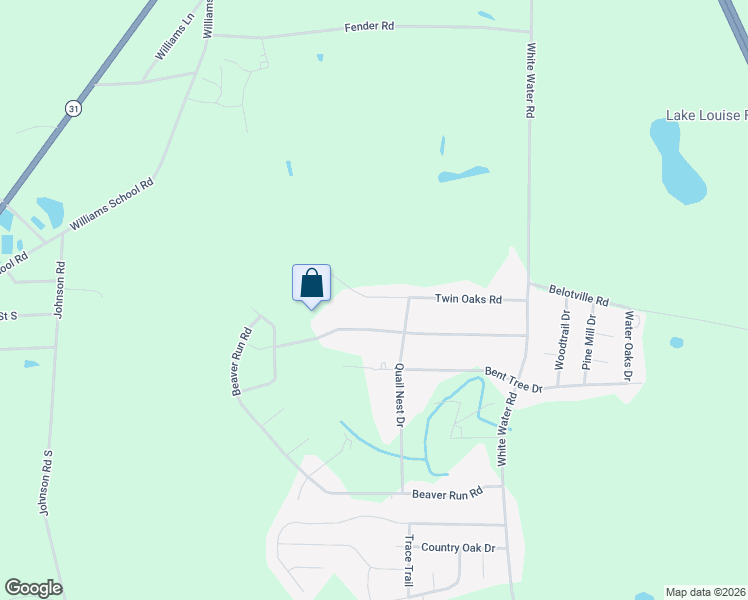 map of restaurants, bars, coffee shops, grocery stores, and more near 4136 Beaver Run Road in Valdosta