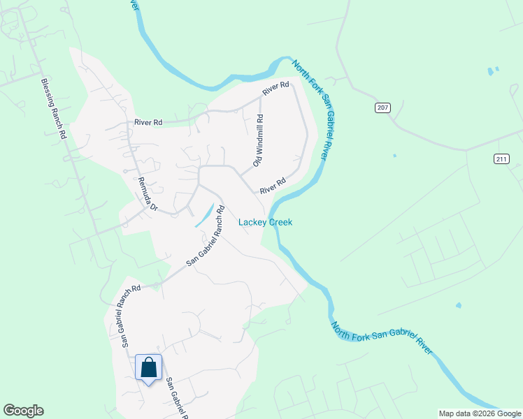 map of restaurants, bars, coffee shops, grocery stores, and more near 1611 San Gabriel Ranch Road in Liberty Hill