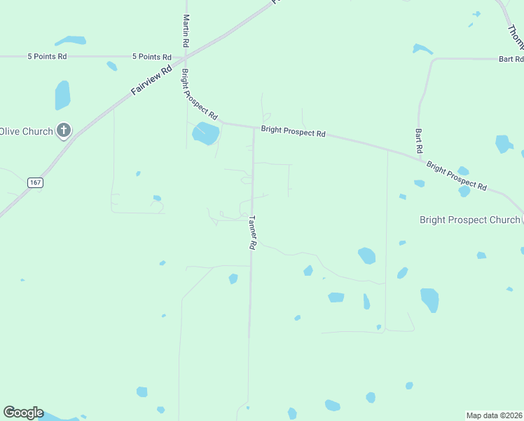 map of restaurants, bars, coffee shops, grocery stores, and more near 2095 Tanner Road in Marianna