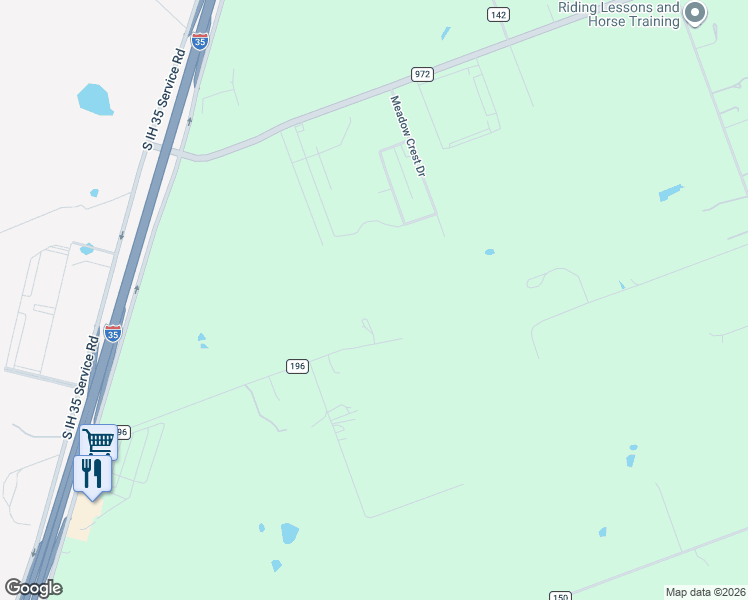 map of restaurants, bars, coffee shops, grocery stores, and more near 35 Interstate E/S in Georgetown