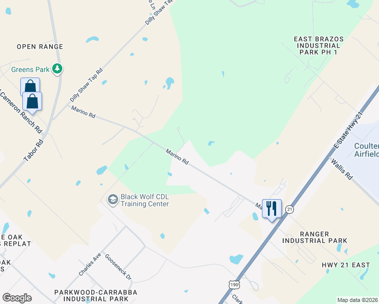 map of restaurants, bars, coffee shops, grocery stores, and more near 856 Marino Road in Bryan