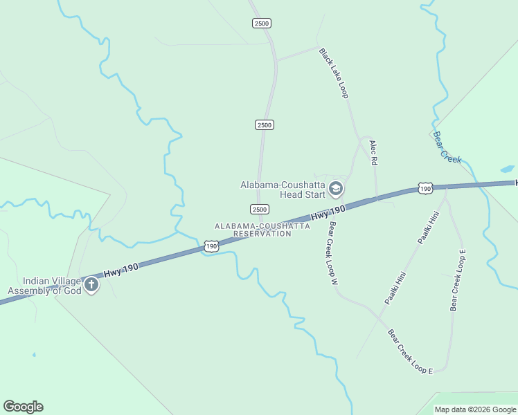 map of restaurants, bars, coffee shops, grocery stores, and more near 190 Farm to Market Road 2500 in Livingston