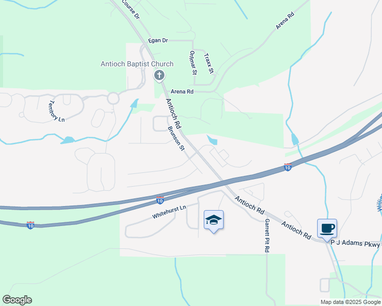 map of restaurants, bars, coffee shops, grocery stores, and more near 678 Brunson Street in Crestview