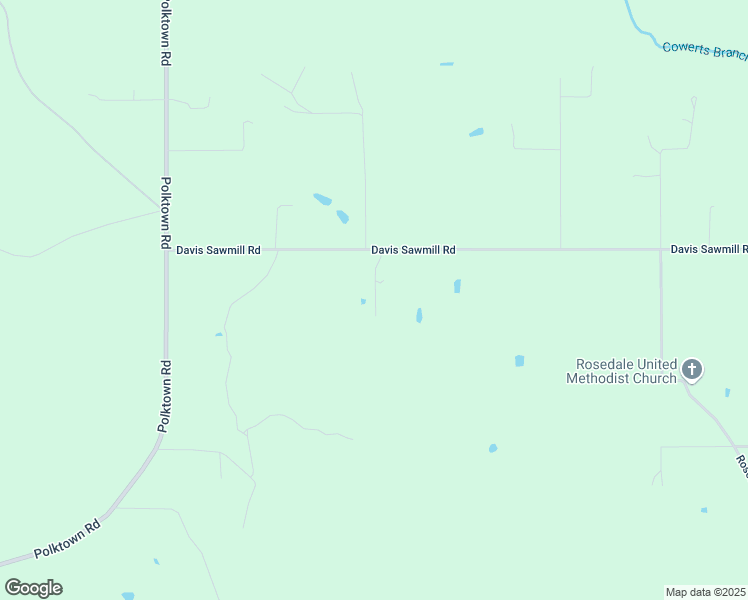 map of restaurants, bars, coffee shops, grocery stores, and more near 4300 Davis Sawmill Road in Lucedale