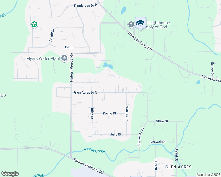 map of restaurants, bars, coffee shops, grocery stores, and more near 8952 Glen Acres Drive North in Mobile