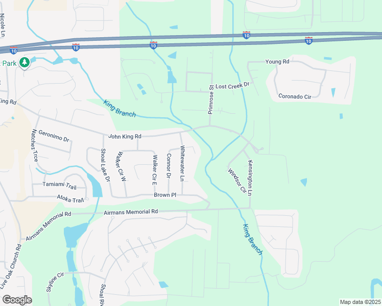 map of restaurants, bars, coffee shops, grocery stores, and more near 4757 Connor Drive in Crestview