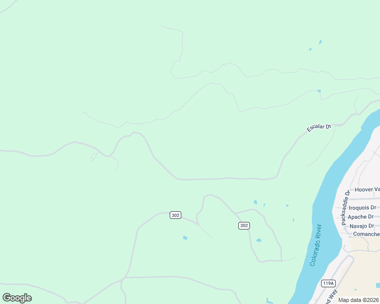 map of restaurants, bars, coffee shops, grocery stores, and more near County Road 302 in Buchanan Dam