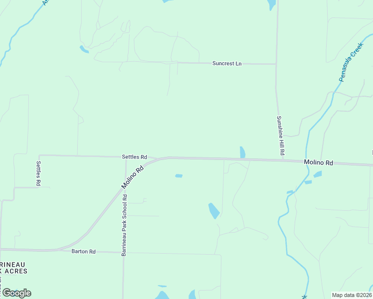 map of restaurants, bars, coffee shops, grocery stores, and more near 4300 Molino Road in Molino