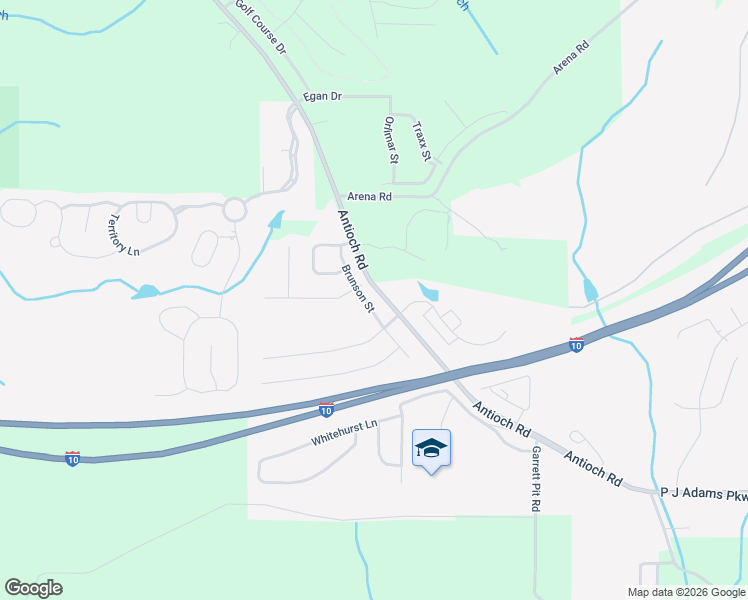 map of restaurants, bars, coffee shops, grocery stores, and more near 672 Brunson Street in Crestview