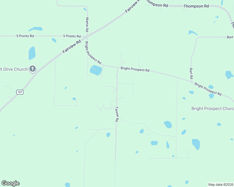map of restaurants, bars, coffee shops, grocery stores, and more near 2095 Tanner Road in Marianna