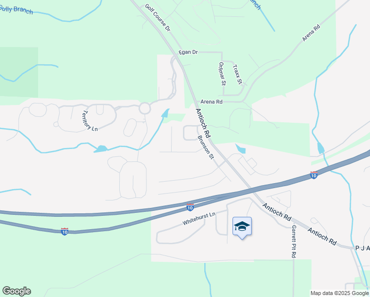 map of restaurants, bars, coffee shops, grocery stores, and more near 712 Denise Drive in Crestview