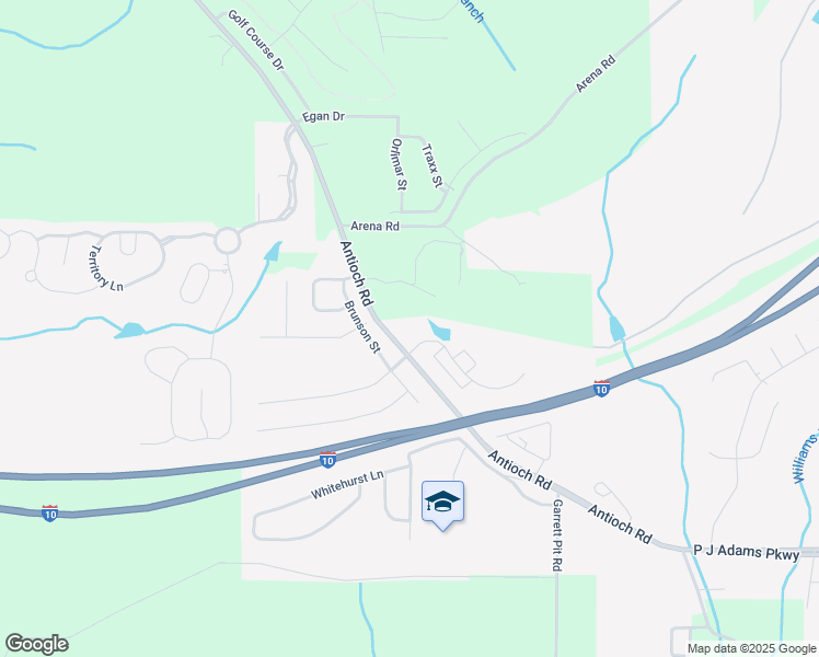 map of restaurants, bars, coffee shops, grocery stores, and more near 4745 Antioch Road in Crestview