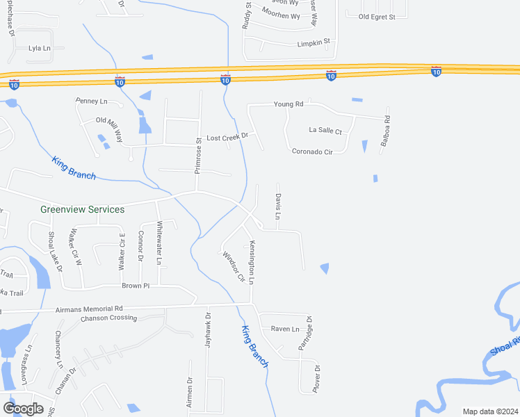 map of restaurants, bars, coffee shops, grocery stores, and more near 4757 Melissa Cove in Crestview