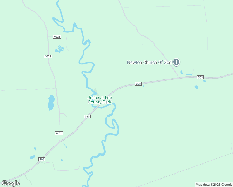 map of restaurants, bars, coffee shops, grocery stores, and more near 461 County Road 3026 in Newton