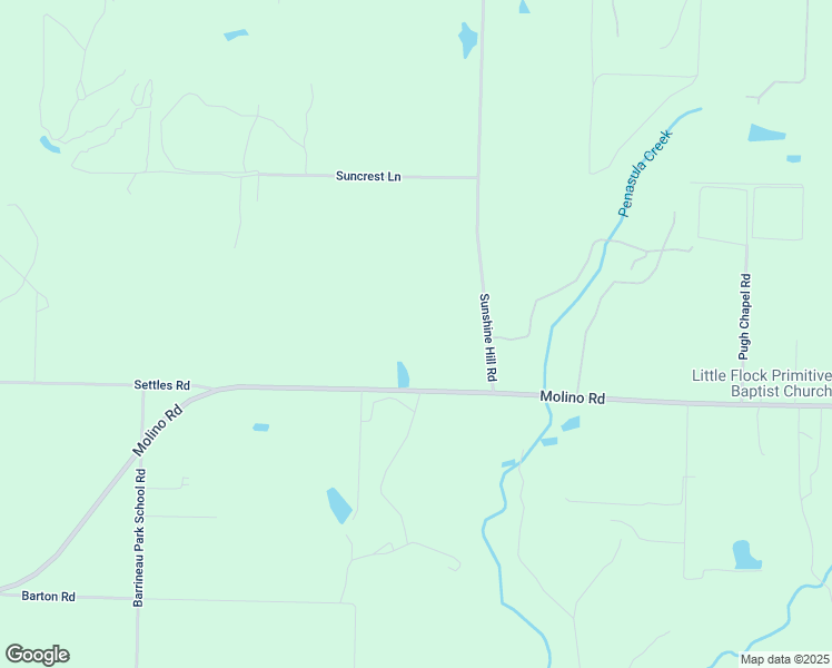 map of restaurants, bars, coffee shops, grocery stores, and more near 4010 Molino Road in Molino
