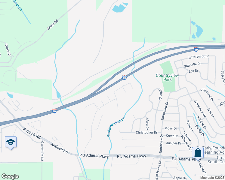 map of restaurants, bars, coffee shops, grocery stores, and more near 729 Lime Lane in Crestview