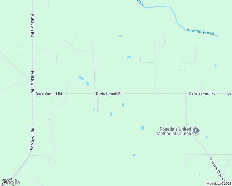 map of restaurants, bars, coffee shops, grocery stores, and more near 4609 Davis Sawmill Rd in Lucedale