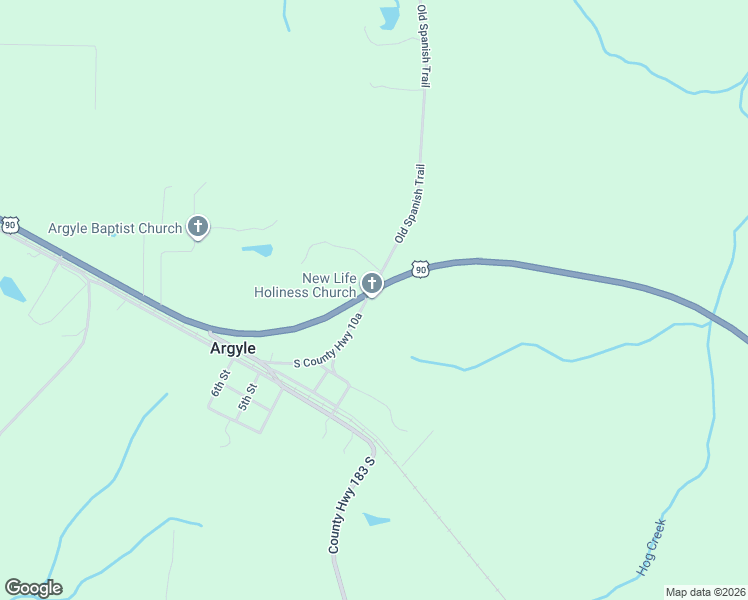 map of restaurants, bars, coffee shops, grocery stores, and more near 5106 U.S. 90 in DeFuniak Springs