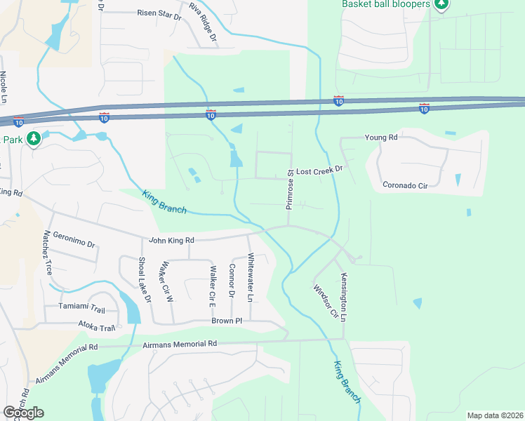 map of restaurants, bars, coffee shops, grocery stores, and more near 207 Pinoak Court West in Crestview