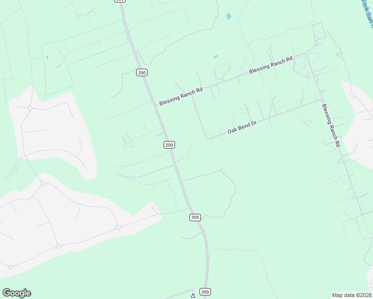 map of restaurants, bars, coffee shops, grocery stores, and more near 3302 County Road 200 in Liberty Hill