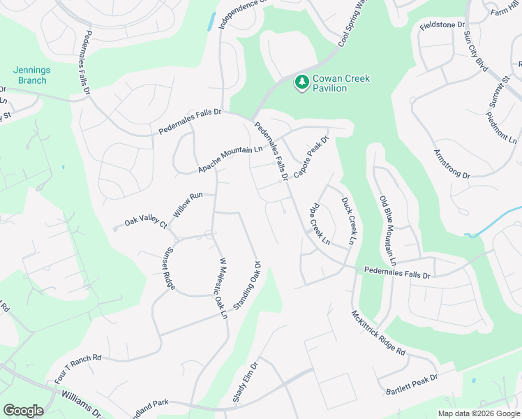 map of restaurants, bars, coffee shops, grocery stores, and more near 104 Huntsville Cove in Georgetown