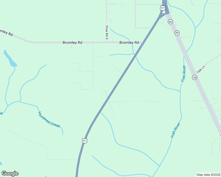 map of restaurants, bars, coffee shops, grocery stores, and more near 33452-33486 State Highway 3 in Spanish Fort