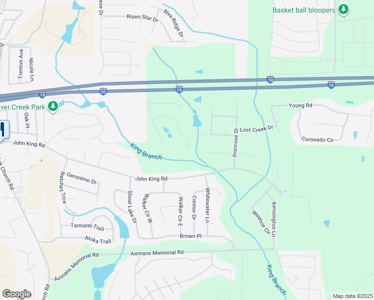 map of restaurants, bars, coffee shops, grocery stores, and more near 4795 Old Mill Court in Crestview