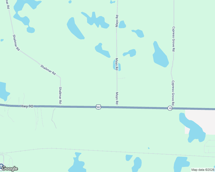 map of restaurants, bars, coffee shops, grocery stores, and more near 2195 Mayo Road in Grand Ridge