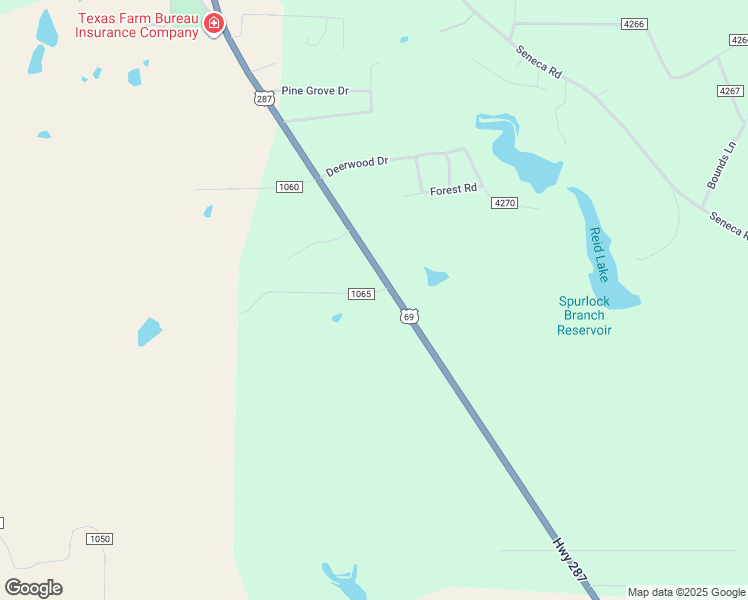 map of restaurants, bars, coffee shops, grocery stores, and more near 4151-4153 U.S. 287 in Woodville