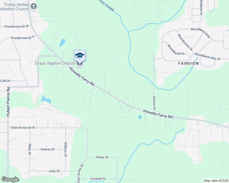 map of restaurants, bars, coffee shops, grocery stores, and more near 8620 Howells Ferry Road in Semmes