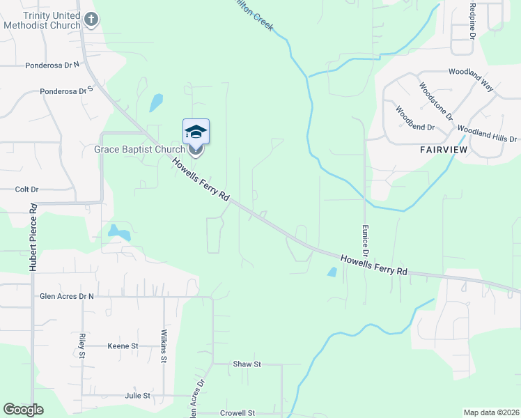 map of restaurants, bars, coffee shops, grocery stores, and more near 8620 Howells Ferry Road in Semmes
