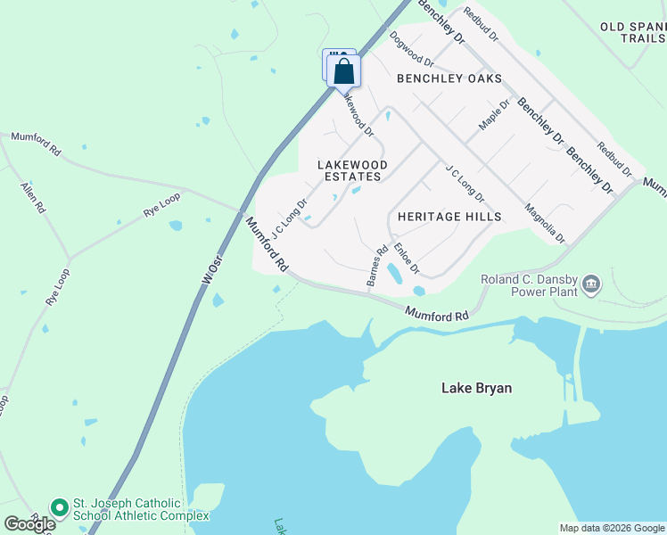 map of restaurants, bars, coffee shops, grocery stores, and more near 6022 Mount Hope in Bryan